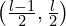 \left(\frac{l-1}2,\frac l 2 \right)