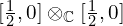 [\frac 1 2, 0] \otimes_{\mathbb C} [\frac 1 2, 0]