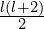 \frac{l(l+2)}2