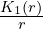 \frac{K_1(r)}{r}